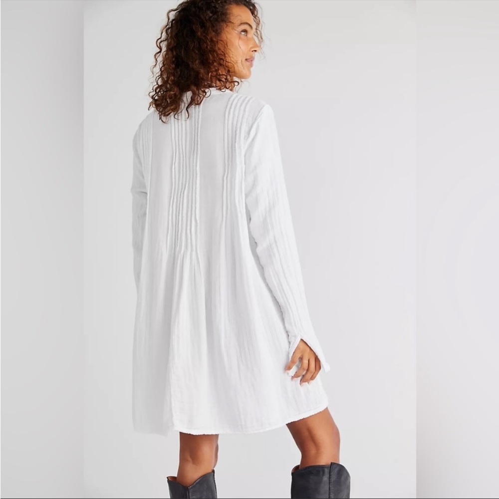 CP Shades X Free People Yoko Tunic Mini Dress White Gauzey
Cotton Sz XL
